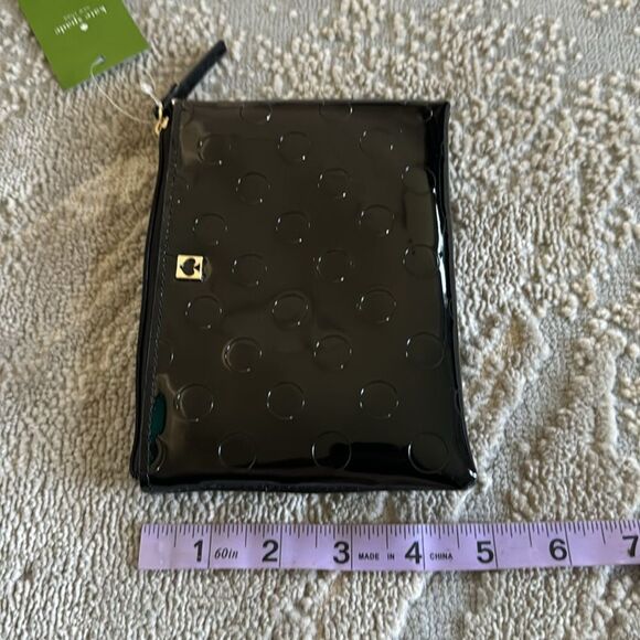 Kate Spade Black Cosmetic Bag polka dot new with tags - Picture 7 of 7
